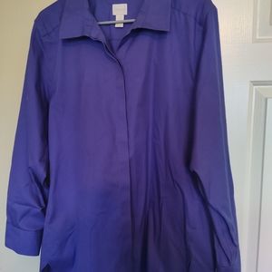 Women's Purple Chico's Button Down Shirt